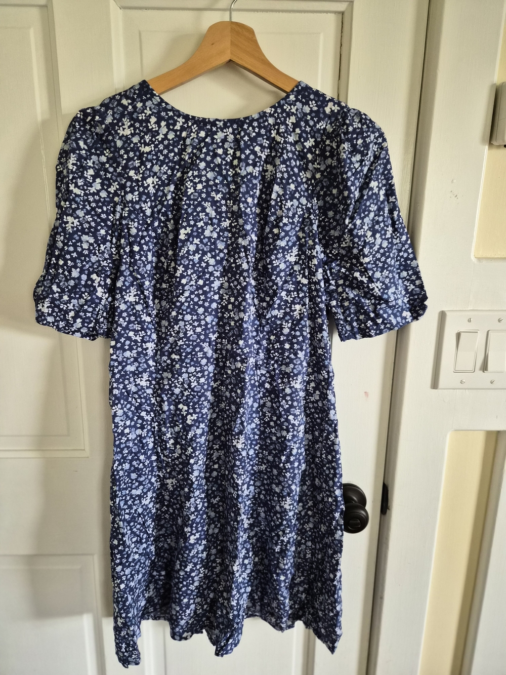Old Navy Navy Blue Floral Mini Dress